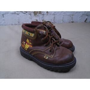 vintage Winnie The Pooh And Tiger child’s Boots Size 9C Skid Resistant Disney